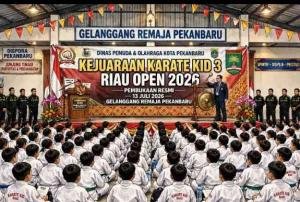 Ketua Forki Riau Dijadwalkan Buka Karate Kid 3 Riau Open di GOR Remaja Pekanbaru